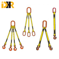 Kapmak kanca ile taşıma malzemeleri için dört ayaklı Web Sling Bridle meclisi