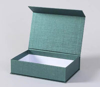 Caja de Regalo Magnética Cuadrada de Cartón Ecológico Moderno con Impresión Offset, Grabado en Relieve y Laminado Mate para Empaque de Joyería