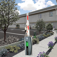 Torniquete Metálico TWB6DC-SS de Alta Velocidad con Control Remoto, Anti-Embestida, Operación Bidireccional, Barrera de Acceso para Vehículos y Estacionamiento