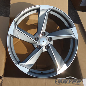 Fonyee Original 17 <span class=keywords><strong>19</strong></span> <span class=keywords><strong>pouces</strong></span> 5x112 5 trous de roue à rayons Huecos Mag alliage roues de voiture de tourisme jantes Jantes pour Audi VW - Product Image 6