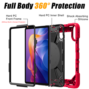 Étui antichute pour Xiaomi Redmi Pad 2 11 pouces, coque de tablette robuste à 3 couches avec sangle de main rotative et bandoulière - Product Image 2