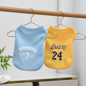 Chaleco de baloncesto para mascotas, para perros pequeños y medianos, ropa deportiva transpirable de poliéster con estampado, ropa para perros - Product Image 4