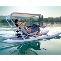 Prix usine populaire catamaran croisière ponton Portable bateau pliable gonflable électrique maison bateau pour les jeux d'eau