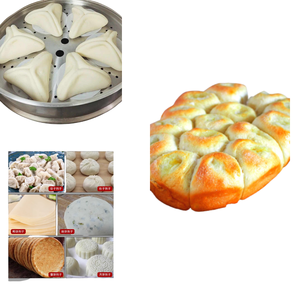 제빵 가공용 파라타 반죽 성형 유닛 롤러 및 커터 기계 자동 반죽 성형 및 절단 기계 - Product Image 6