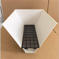 Gouttière de culture verticale en PVC haute rigidité pour fraises, idéale pour serres domestiques