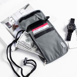 Bolsa de Viaje Antirrobo de Nailon a la Moda, Bolsa Impermeable para Guardar Documentos, Llaves del Coche, Teléfono Móvil, Protección Contra la Radiación y Señales Electromagnéticas - Product Image 4