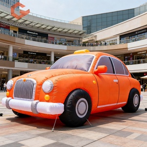Forma personalizzata pubblicità modello di veicolo gonfiabile gigante gonfiabile auto rossa cartone animato per spettacolo all'aperto - Product Image 1