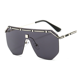 VASHAP 58114 new square frame sunglasses UV400 plastic vintage women men sun glasses gradient flat top one piece shades - Product Image 4