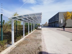 Cochera de Aluminio de Una Sola Pendiente <span class=keywords><strong>para</strong></span> Exteriores, Refugio Especial <span class=keywords><strong>para</strong></span> Bicicletas Eléctricas, Motocicletas y Bicicletas, Resistente a la Lluvia y al Sol - Product Image 5