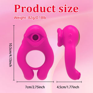 Miglior prodotto di qualità per coppie potente vibratore succhiatore G-Spot clitoride stimolatore anelli pene più venduti Combo - Product Image 5