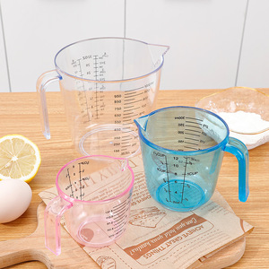 Ensemble de tasses à <span class=keywords><strong>mesurer</strong></span> en plastique graduées doubles numériques de 150 ml/300 ml/600 ml avec poignée - Product Image 2