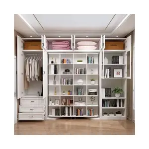 2023 New Folding Revolving Bed Bookcase Wardrobe Bed Integrated Rotary Invisible Bed Sofabed Folding Sofa