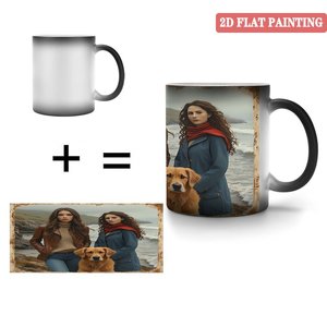 Halloween Heat Reveal Mug Frosted Black 11oz <b>Ceramic</b> Magic <b>Cup</b> - Product Image 4