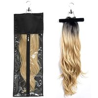 Extension de cheveux extra longs sac de rangement en satin avec cintre perruque sac faisceaux postiches porte-perruque étui en satin pour magasin