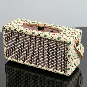 Altavoces inalámbricos de cuero de madera para el hogar Retro clásico Altavoz Bluetooth con sonido Hifi más <span class=keywords><strong>fuerte</strong></span> - Product Image 5