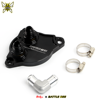 Adaptor Radiator Pendingin Transmisi Hitam Berkualitas Tinggi Baru Aluminium Alloy 6061-T6 IS250 IS350 Mark X 6AT BRZ 2012 BB-TCA-117