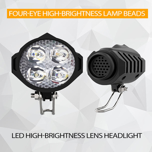 Faro LED de 36V 48V para <span class=keywords><strong>Bicicleta</strong></span> Eléctrica con Bocina y Montaje en Manillar ABS para E-Bike - Product Image 6