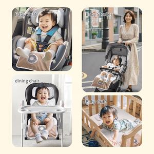 Anjuny Doublure d'air confortable personnalisée pour bébé nouveau-né Tapis respirant <span class=keywords><strong>Coussin</strong></span> rafraîchissant Doublure ventilée pour poussette <span class=keywords><strong>Coussin</strong></span> de tête pour siège de voiture - Product Image 5