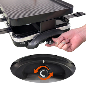 Grill électrique portable d'intérieur <span class=keywords><strong>2</strong></span>-en-1 avec plaque antiadhésive PTFE, sans fumée, contrôle de la température, 1500W, nettoyage facile pour usage domestique - Product Image 6