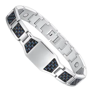 Hot Selling Product Quantum Germanium Magnetic Scalar Health Energy Bracelet With Carbon Fiber