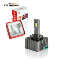 Ampoule de phare LED silencieuse Plug and Play 6500K D3S à double tube en cuivre pour voitures