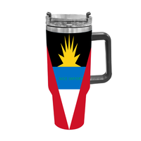 Gobelet isotherme Chuuk Flag 40oz, anti-fuite, en acier inoxydable à double paroi, pour boissons chaudes et froides, thé, eau