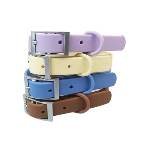 Custom Pvc <b>Pet</b> <b>Collar</b> Solid Color Adjustable Fashion Dog Neck <b>Collar</b> All Seasons - Product Image 3