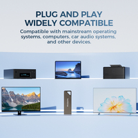 Vente directe d'usine, clé USB 2.0 1 Go élégante et compacte en métal, stockage de données, clé USB personnalisée pour PC, ordinateur portable