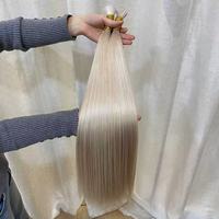 Extensions de cheveux vierges lisses de 40 pouces en gros, 613 blond russe, cuticules alignées, mèches de cheveux humains bruts, fournisseur