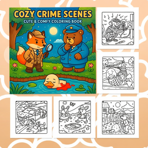 <span class=keywords><strong>Libro</strong></span> de Colorear para Adultos con Escenas de Crímenes Acogedoras, <span class=keywords><strong>Arte</strong></span> de Misterio con Diseños Lindos y Relajantes para Aliviar <span class=keywords><strong>el</strong></span> Estrés y Diversión Consciente - Product Image 5