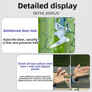 Tavuk ördek kaz tavuskuşu köpek için büyük açık üreme kafesi katı desen yağmur şelteri tavuk Coop kutusu ambalaj için - Product Image 3