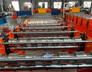 미국용 첨단 기술 자동 정밀 PBU 금속 지붕판 롤 성형기 - Product Image 3