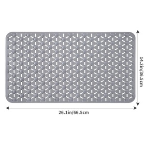 Alfombrilla de Ducha Lavable a Máquina, Alfombrilla Antideslizante para Bañera con Ventosas y Orificios de Drenaje, Alfombrilla de Baño de PVC - Product Image 2