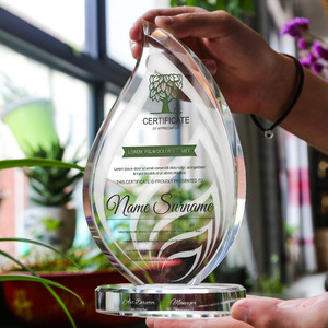 Trophée en cristal personnalisé gravé au laser, récompense en verre pour la reconnaissance des employés, cadeaux de retraite, objets commémoratifs - Product Image 4