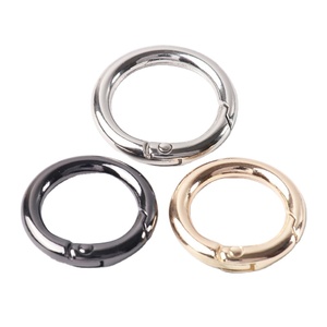 18-40mm Handbag Strap Clasp Zinc Alloy Snap Hook Spring Keyring Gate Carabiner Clip Buckle Multi Color Circle Snap Hook O Rings