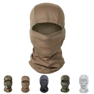 Wholesale Outdoor Sports Cycling Ski Masks Windproof Hat Custom Ice Silk Cs 1 Hole Facemask Hood