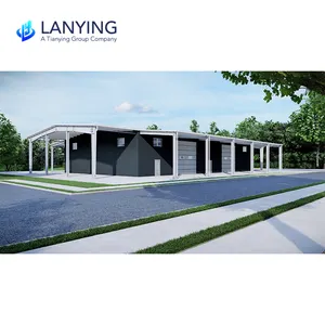 Prefabricated Factory Steel Structures Commercial Warehouse / Steel Metal Buildings Sheds Construction