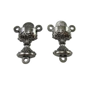 Calice per Prima Comunione in Nero Canna di Fucile, Centrotavola per Rosario del Santissimo Sacramento - Product Image 1