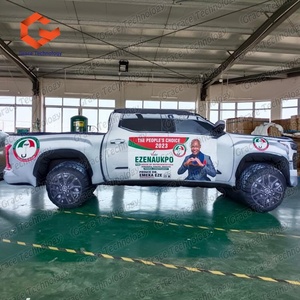 Forma personalizzata pubblicità modello di veicolo gonfiabile gigante gonfiabile auto rossa cartone animato per spettacolo all'aperto - Product Image 6