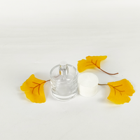 Flacon de parfum de luxe en verre plat de 50 ml avec bouchon à bille personnalisé, estampage à chaud, emballage pour crème contour des yeux et soins de la peau, diffuseur de voyage