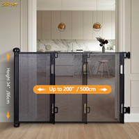 Barrière de sécurité pour bébé Sair, barrière de porte, barrière de protection, garde-corps pour escalier, garde-corps de sécurité pour bébé, barrière en maille pour bébé