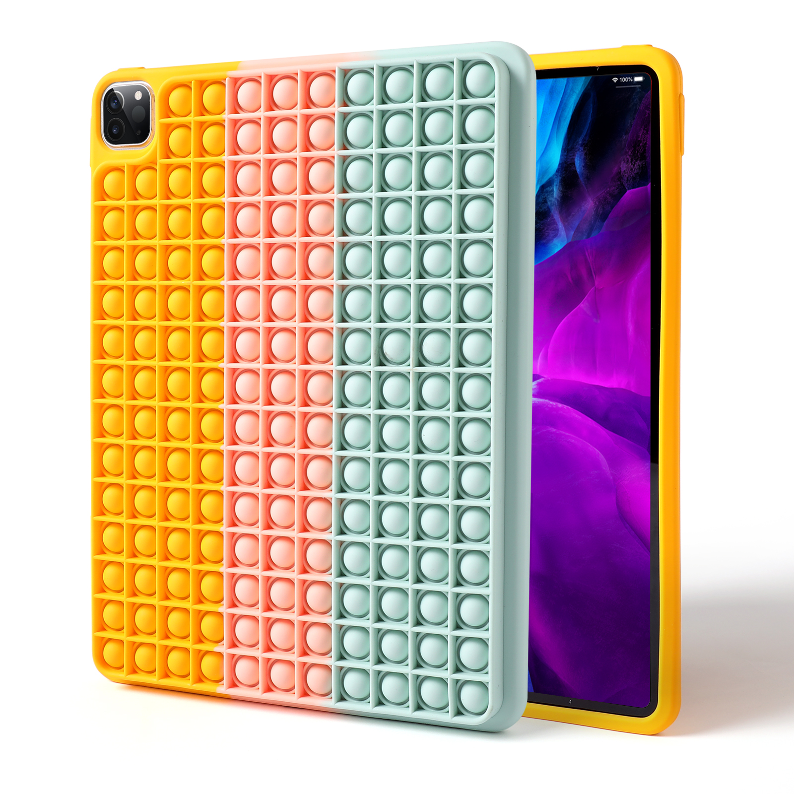 Чехол для планшета Pop it, силиконовый сенсорный чехол для планшета Fidget Toy, чехол для планшета Push Bubble Game, для ipad pro 10,2/11 дюймов