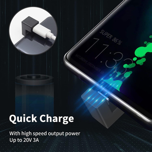 Adaptateur de charge rapide QC PD avec transfert de données 4K 10 Gbps, connecteur en U Type-C femelle vers mâle pour téléphone portable, tablette, ordinateur portable - Product Image 4