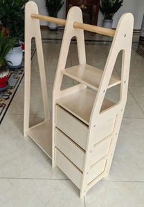 Perchero de Madera Multifuncional, Moderno, Ecológico y Duradero, Armario <span class=keywords><strong>para</strong></span> Ropa <span class=keywords><strong>para</strong></span> Dormitorio Infantil y Sala de Estar, Muebles Infantiles - Product Image 6