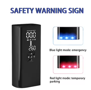 2025 última bomba de aire de coche inteligente inalámbrica herramienta de emergencia SOS luces azules rojas se pueden utilizar <span class=keywords><strong>bancos</strong></span> de energía para <span class=keywords><strong>coches</strong></span> motocicletas bicicletas - Product Image 5