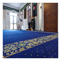Tapis de mosquée islamique au design personnalisé Tapis de salle de prière imprimé en nylon Tapis de prière de mosquée tufté résistant aux taches