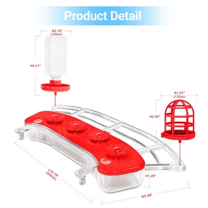 Máy ảnh thông minh <span class=keywords><strong>Bird</strong></span> <span class=keywords><strong>Feeder</strong></span> bf11 phụ kiện <span class=keywords><strong>perch</strong></span> rainproof ngoài trời treo nhựa HumMingBird <span class=keywords><strong>Feeder</strong></span> với suet và Chai nước - Product Image 2