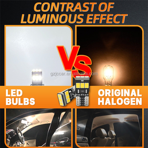 Jiachi bóng đèn LED T10 W5W CANBUS không có lỗi 12V 2835-9smd 400lm 6500K siêu sáng màu trắng xe nội thất vòm cửa bản đồ thân đèn - Product Image 3