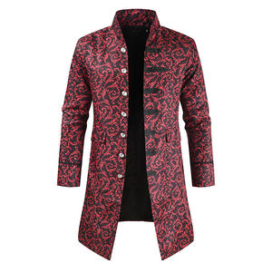 Abrigo de <span class=keywords><strong>Hombre</strong></span> Estilo Steampunk, Nuevo Modelo Otoño/Invierno 2021, Ropa de Actuación, Abrigo Informal de Moda - Product Image 6