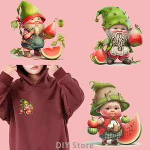 Watermelon Spirit DTF Iron On Patches For Clothing Heat Transfer Iron on Transfer for Clothing Heat Transfer On Clothes.